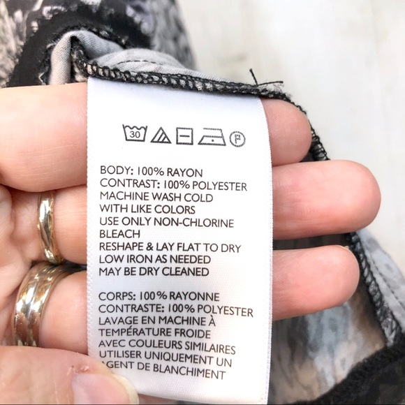 Silence + Noise Black and Gray Trapeze Dress - Picture 8 of 8